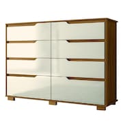 Cômoda 8 Gavetas Geórgia Freijó/Off White Moval