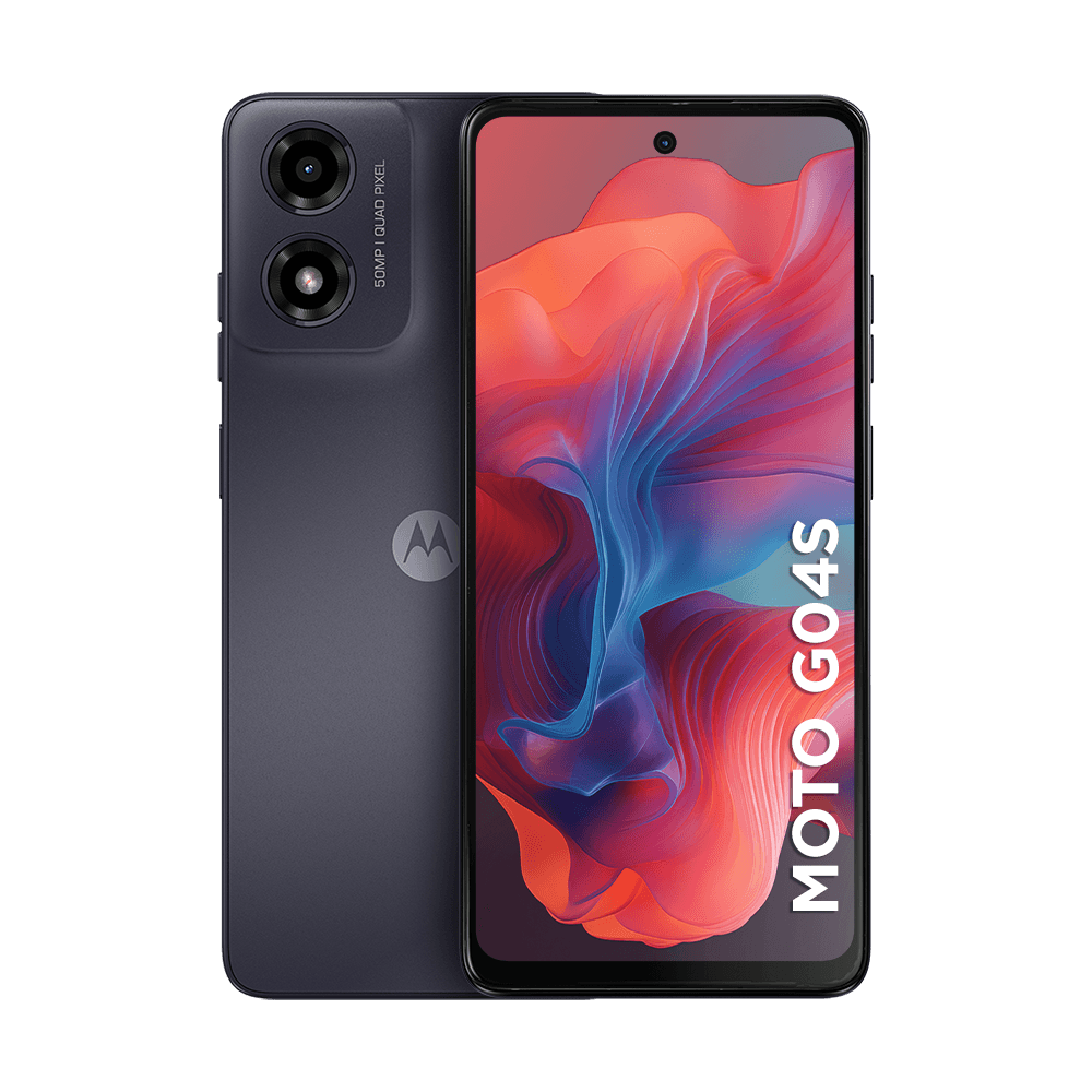 imagem-Smartphone Motorola Moto g04s - 128GB 8GB (4GB RAM+4GB Ram Boost) AI Camera 16MP sensor FPS lateral - Grafite