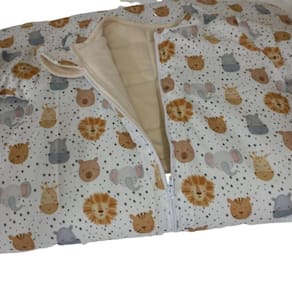 Saco De Dormir Inverno Bebê Manga Longa Dupla Face Gg
