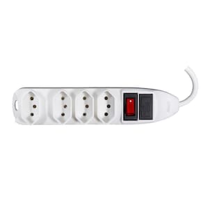Filtro de Linha Oex Tm102, 4 Entradas, 10A, Bivolt - Branco
