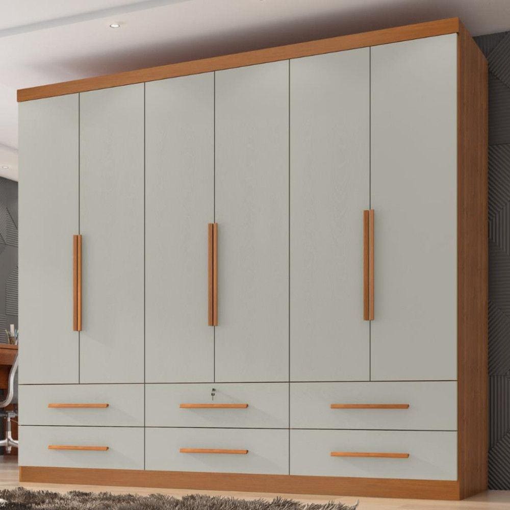 Guarda Roupa Casal 6 Portas 6 Gavetas Maximus Plus II Zanzini