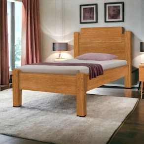 Cama Solteiro Paris Nature Gabrielli com Colchão
