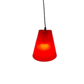 Luminária Pendente Acrílico Colorido Cone 20 cm
