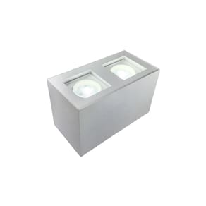 Spot Sobrepor 2x MR16 Duplo Dicroica De Alumínio