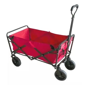 Carrinho Dobrável Camping IMPORTWAY Articulado Vermelho - IWCDCAVM