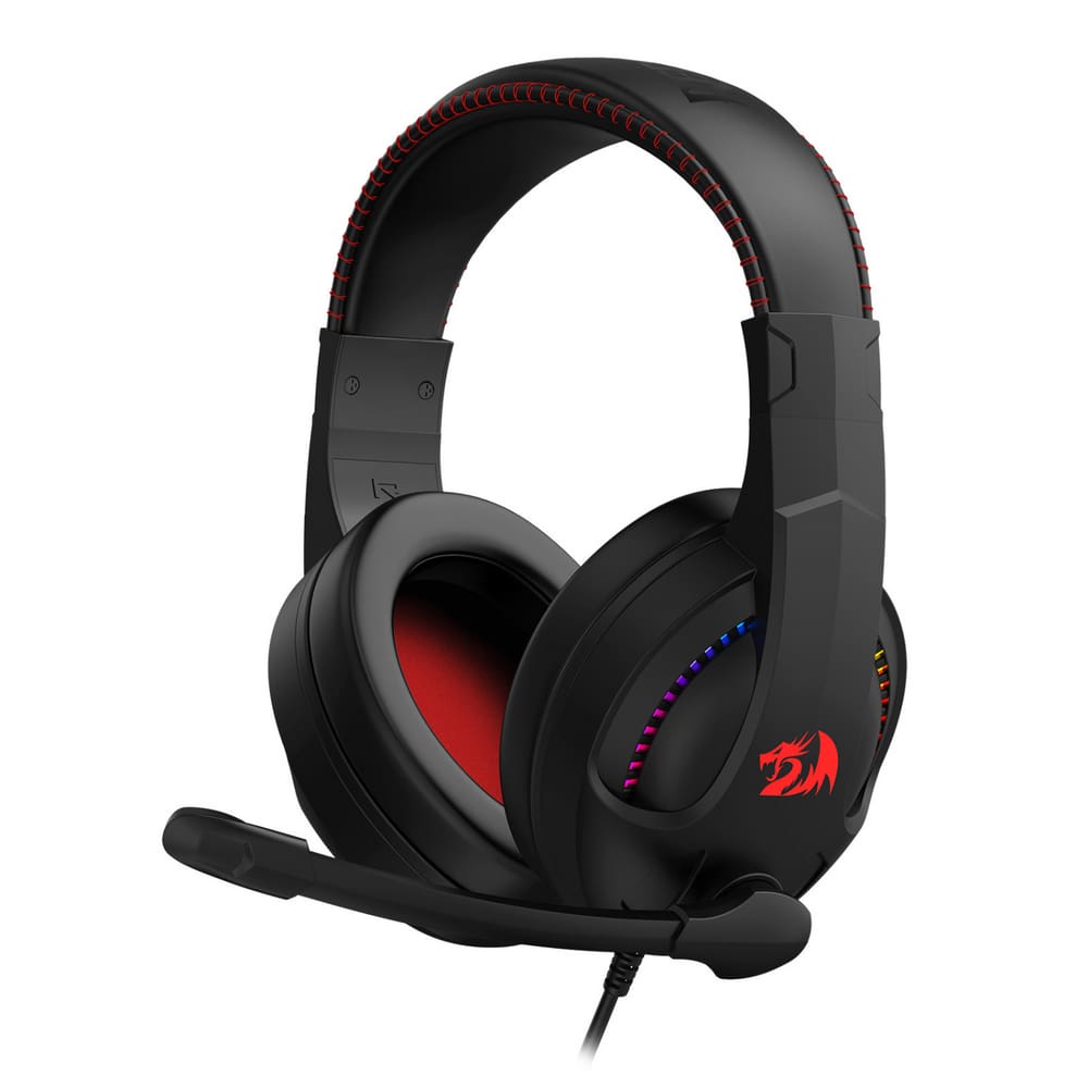 Headset Redragon Cronus RGB 40 mm USB e P3 Preto - H211-RGB