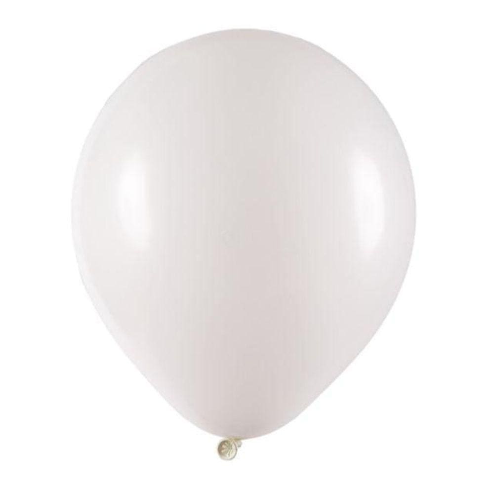 Balão Liso Linha Buffet N7 Branco 50Un Art Latex