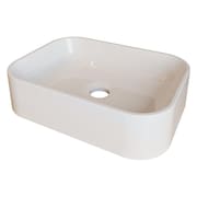 Cuba Pia para Banheiro Retangular Oxford Branco Brilho 