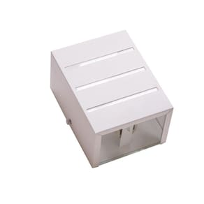 Kit 2 Arandelas Branco 2 Focos E 3 Frisos Parede Ar1612