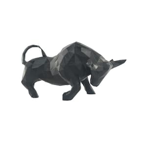 Touro Bull Wall Street Geométrico Decoração 3D Low Poly