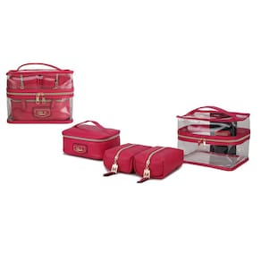 Conjunto de estojos de cosméticos MKF Collection de Mia K. Emma Clear PVC