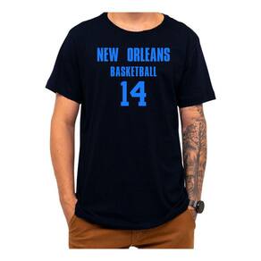 Camiseta Basquete New Orleans Basketball Número 14 Esportiva