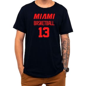 Camiseta Basquete Miami Basketball Número 13 Esportiva