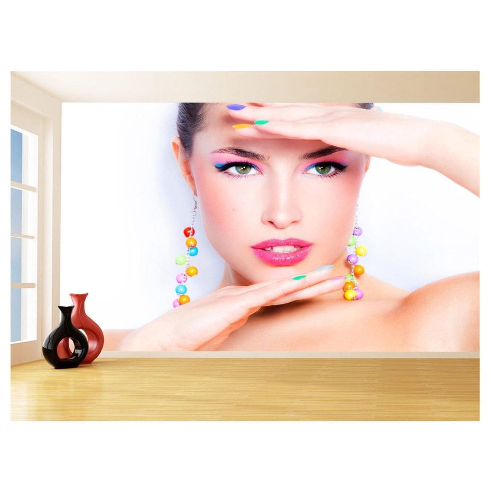 Papel De Parede Salão De Beleza Maquiagem Make 3,5M Slb38