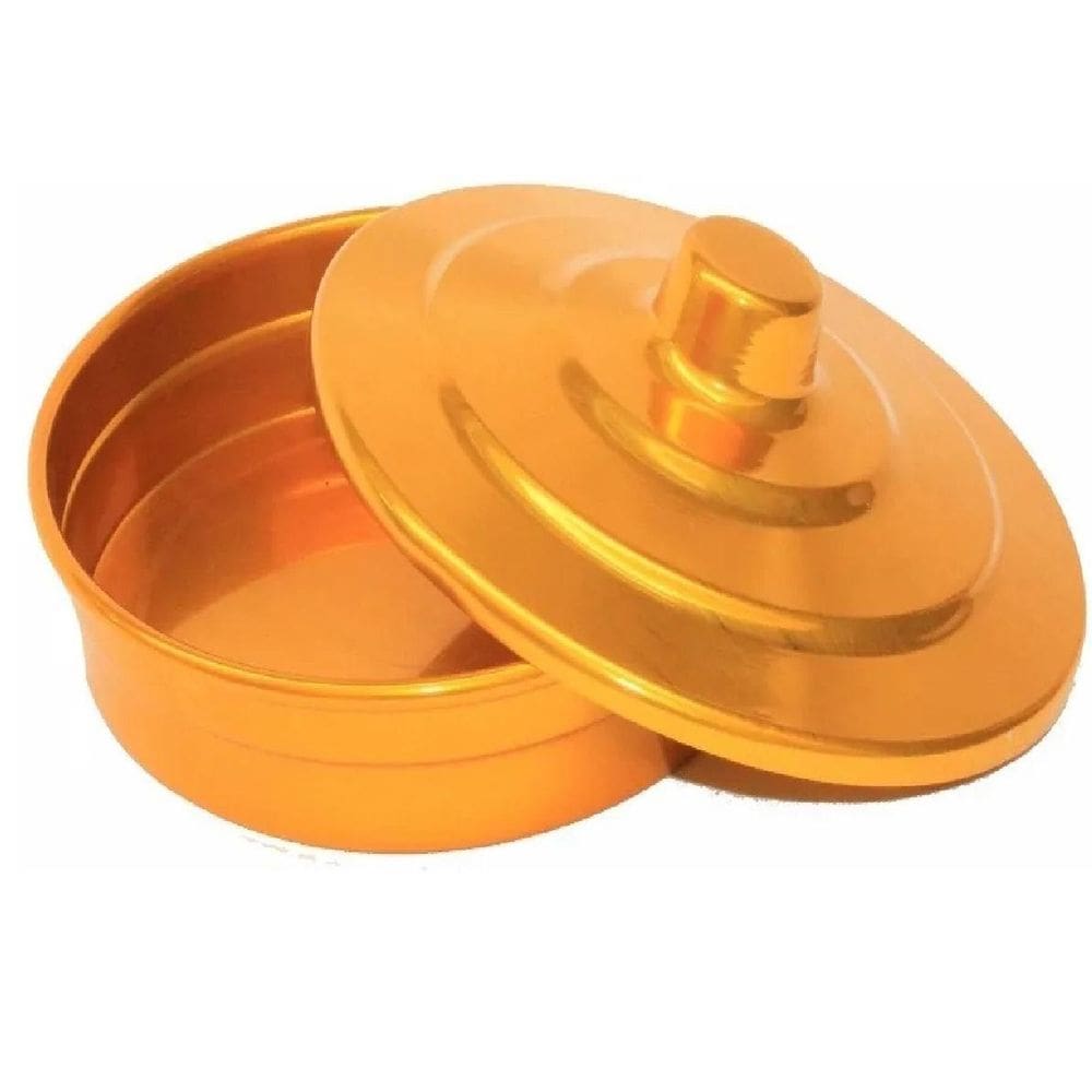 01 Bandeja Dourada De Pão Para Santa Ceia