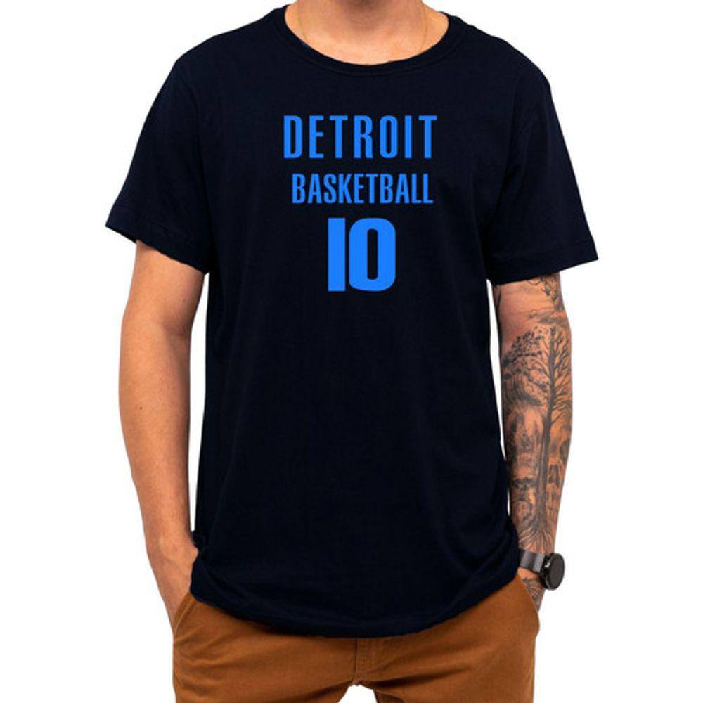 Camiseta Basquete Detroit Basketball Número 10 Esportiva