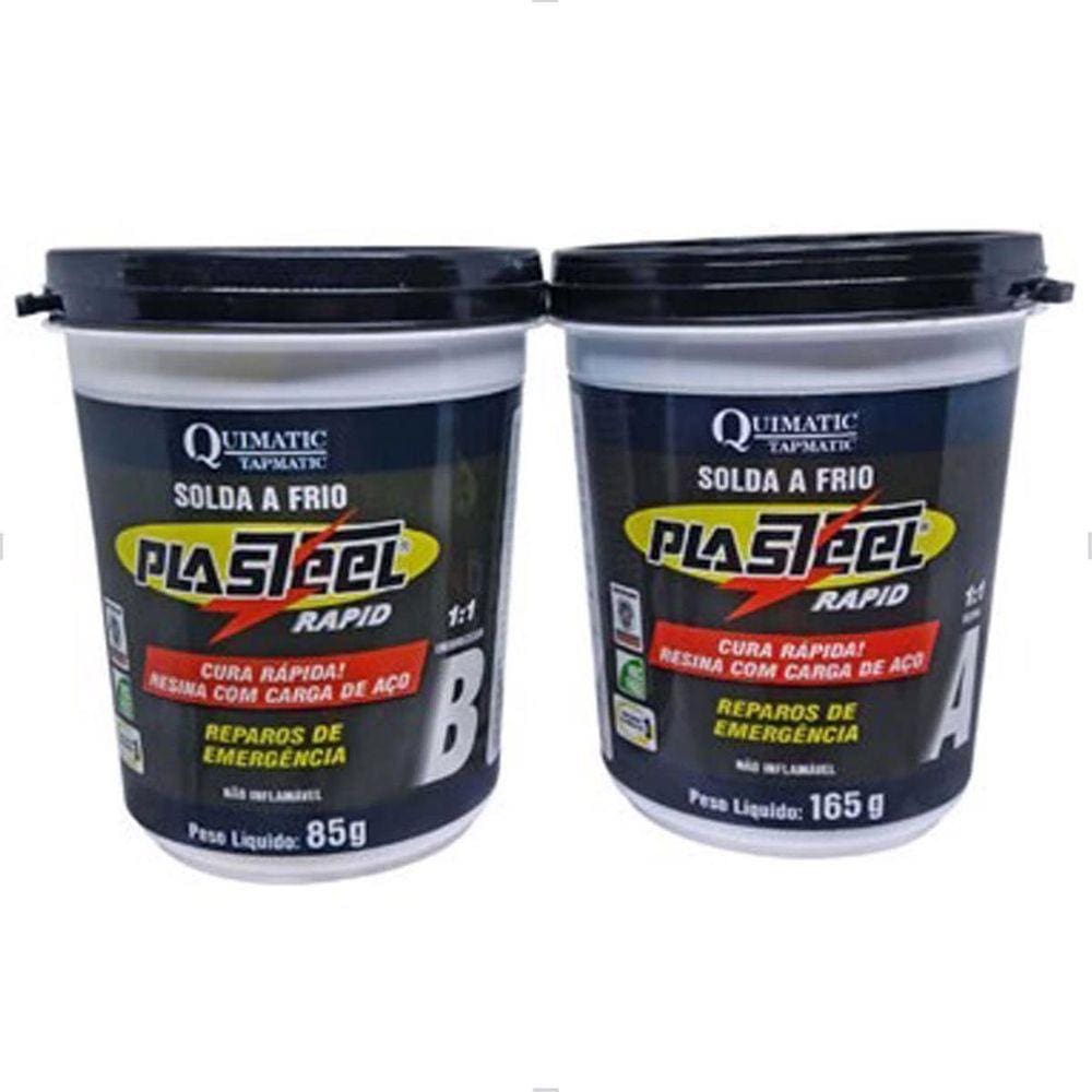 Solda a Frio Plasteel Rapid 1:1 250g Tapmatic
