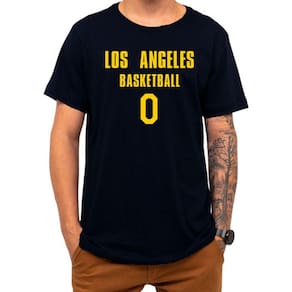 Camiseta Basquete Los Angeles Basketball Número 0 Esportiva