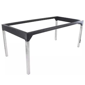 Mesa Retangular Alumínio Haiti Para Cozinha Capuccino