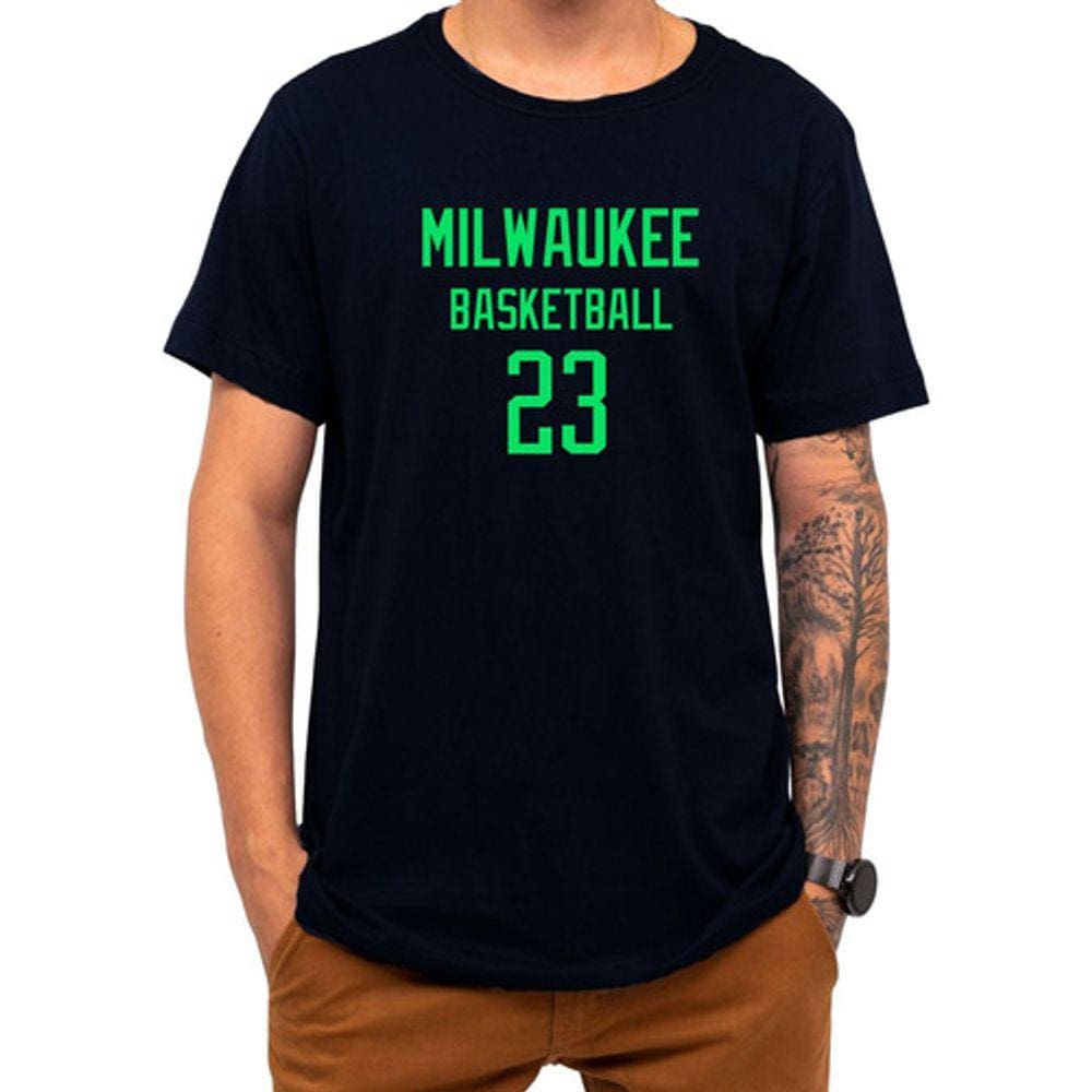 Camiseta Basquete Milwaukee Basketball Número 23 Esportiva