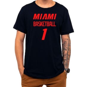 Camiseta Basquete Miami Basketball Número 1 Esportiva