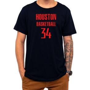 Camiseta Basquete Houston Basketball Número 34 Esportiva