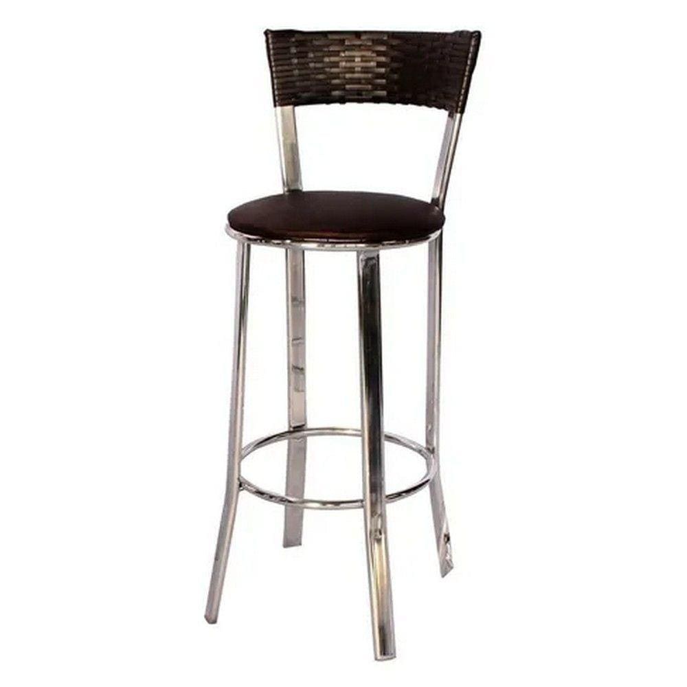 Banquetas Lírio Em Alumínio Para Edícula Pedra Ferro - Preto