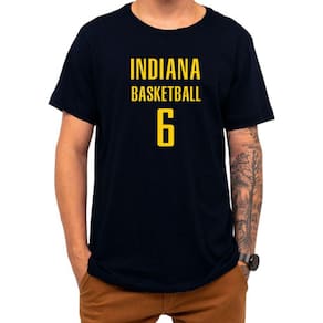 Camiseta Basquete Indiana Basketball Número 6 Esportiva