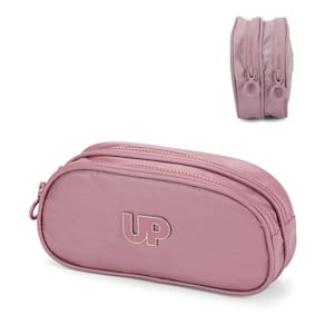 Estojo 2 Divisórias Crinkle Metalizado Rose Up4You Luxcel