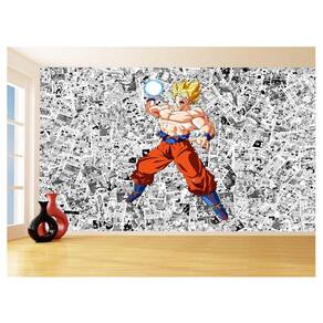 Papel De Parede Dragon Ball Goku Página Manga 3,5M Dbz530