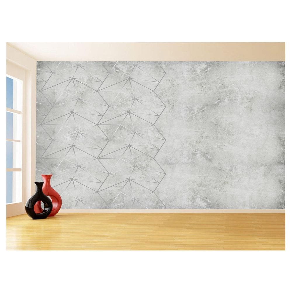 Papel De Parede Concreto Queimado Listra Risco 3,5M Kkt25