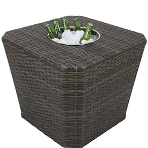 Mesa Grécia Em Alumínio Com Balde Pedra Ferro