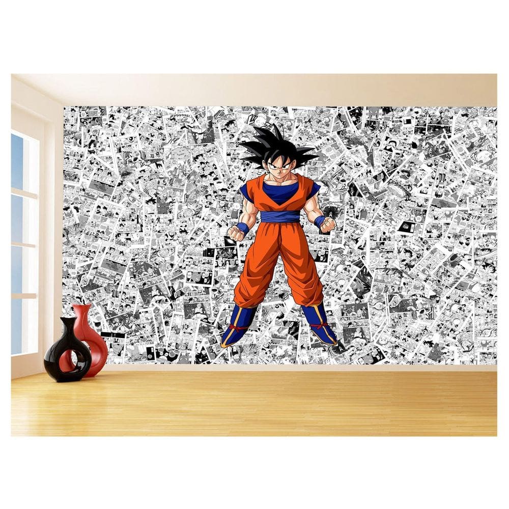 Papel De Parede Dragon Ball Goku Página Manga 3,5M Dbz511