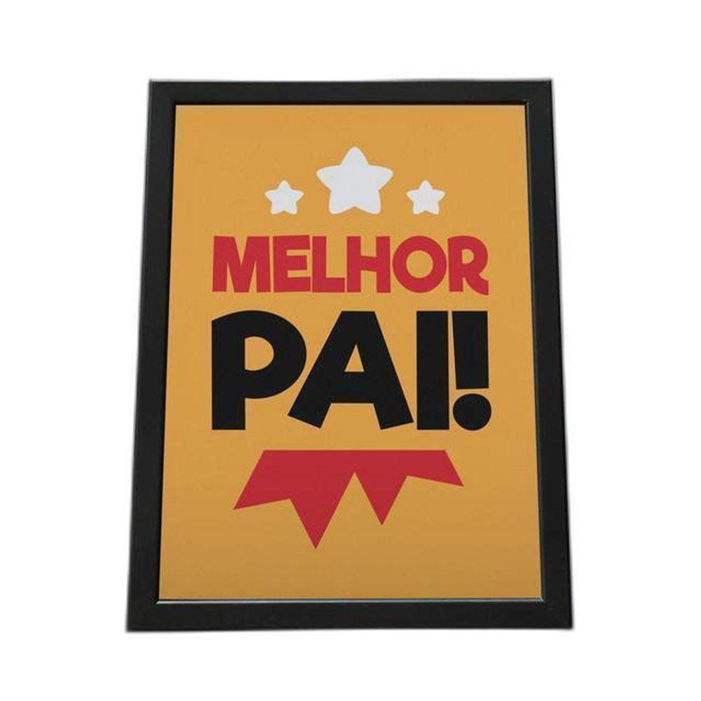 Quadro Com Moldura Melhor Pai