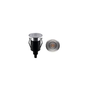 Balizador de solo Alumínio Bivolt 1W 3000K IP67 Balizador de solo alumínio Bivolt 3000k 1W IP67