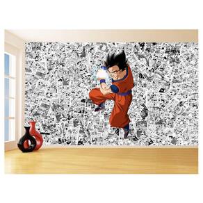 Papel De Parede 3D Dragon Ball Goku Gohan Anime 3,5M Dbz603