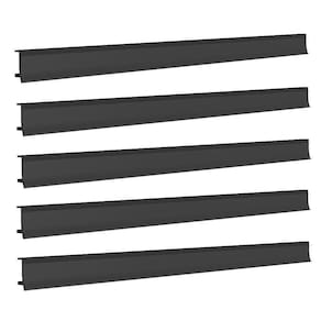 Porta Etiqueta Bandeja Gondola Fit 90 Cm Preto Kit Com 10
