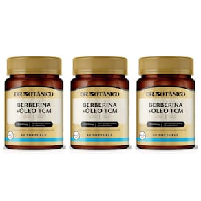 Kit 3 Un - Berberina + Oleo Tcm 1500Mg 60 Caps Dr Botanico