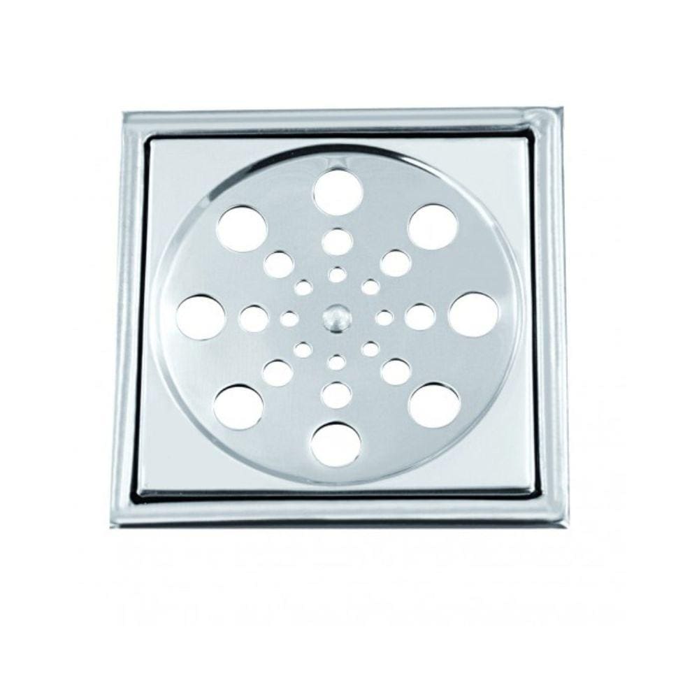 Grelha Inox Quadrada Com Caixilio 10 CM Inox Natural