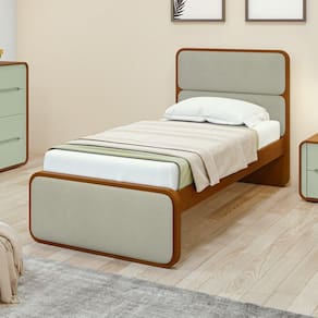 Cama Solteiro Loop Tecido Boucle Frassino