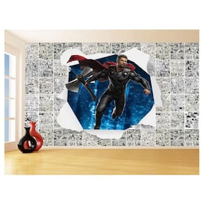 Papel De Parede 3D Heróis Página Quadrinhos Hq 3,5M Nhma177