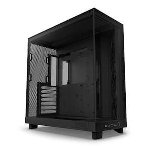 Gabinete Gamer Nzxt H6 Flow Mid Tower Com 3 Fans - Preto