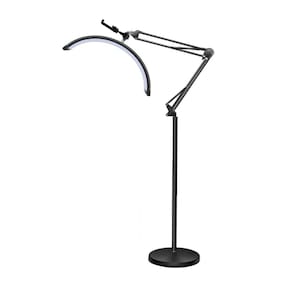 Luminária Piso Led Arco Meia Lua Estética Cílios Maquiagem