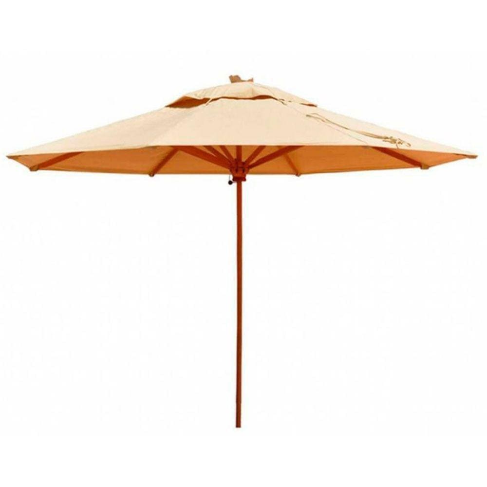 Ombrelone Central Em Alumínio Bege