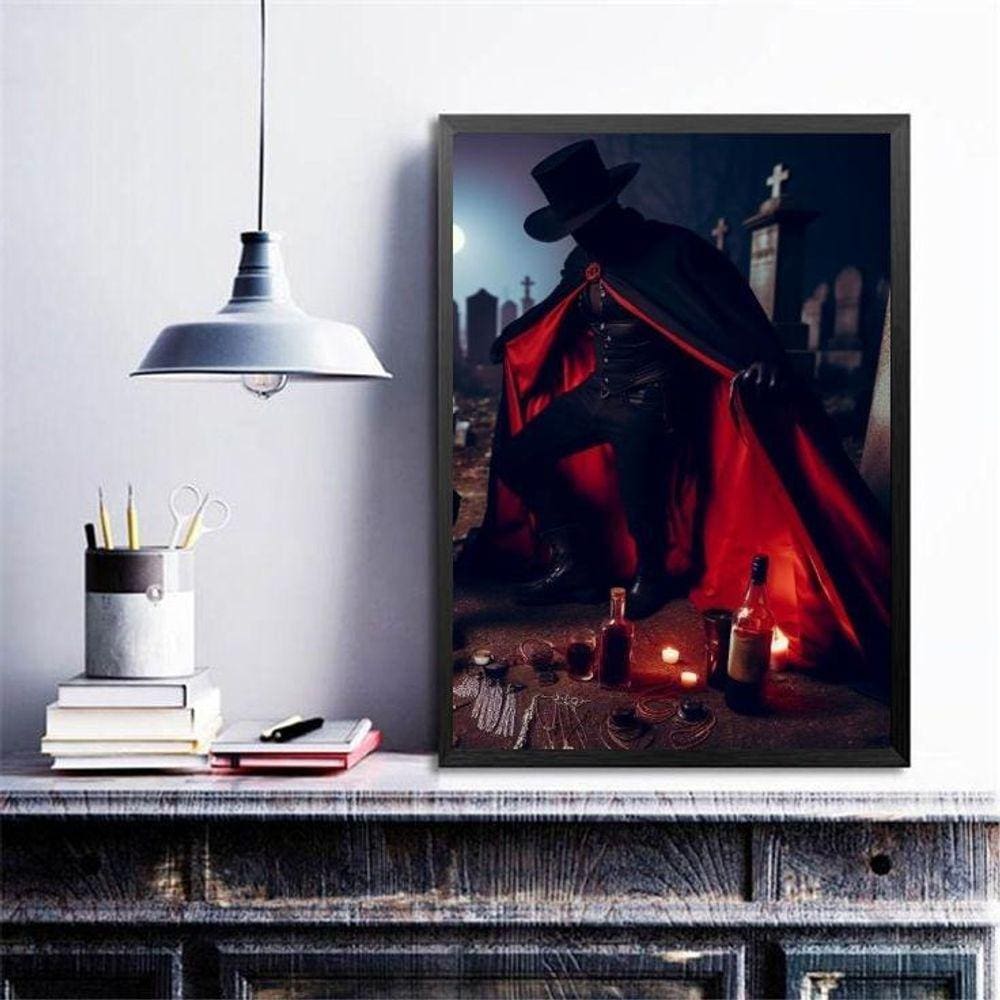 Quadro Umbanda Exu Marabô 24X18Cm