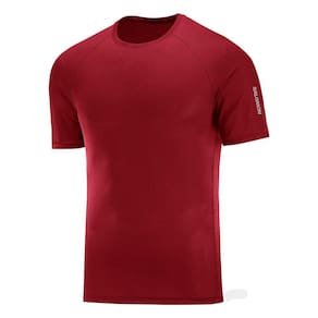 Camiseta Salomon Predict SS Tee Masculina Bordô