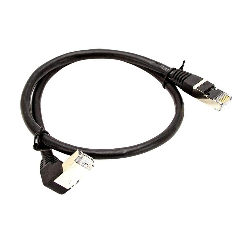 Cabo De Rede Cat7 Plug 90 Graus Para Baixo - 5 Metros