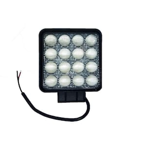 Farol Led Off Road Trator Quadrado Luz Azul 48W 6D 10-30V