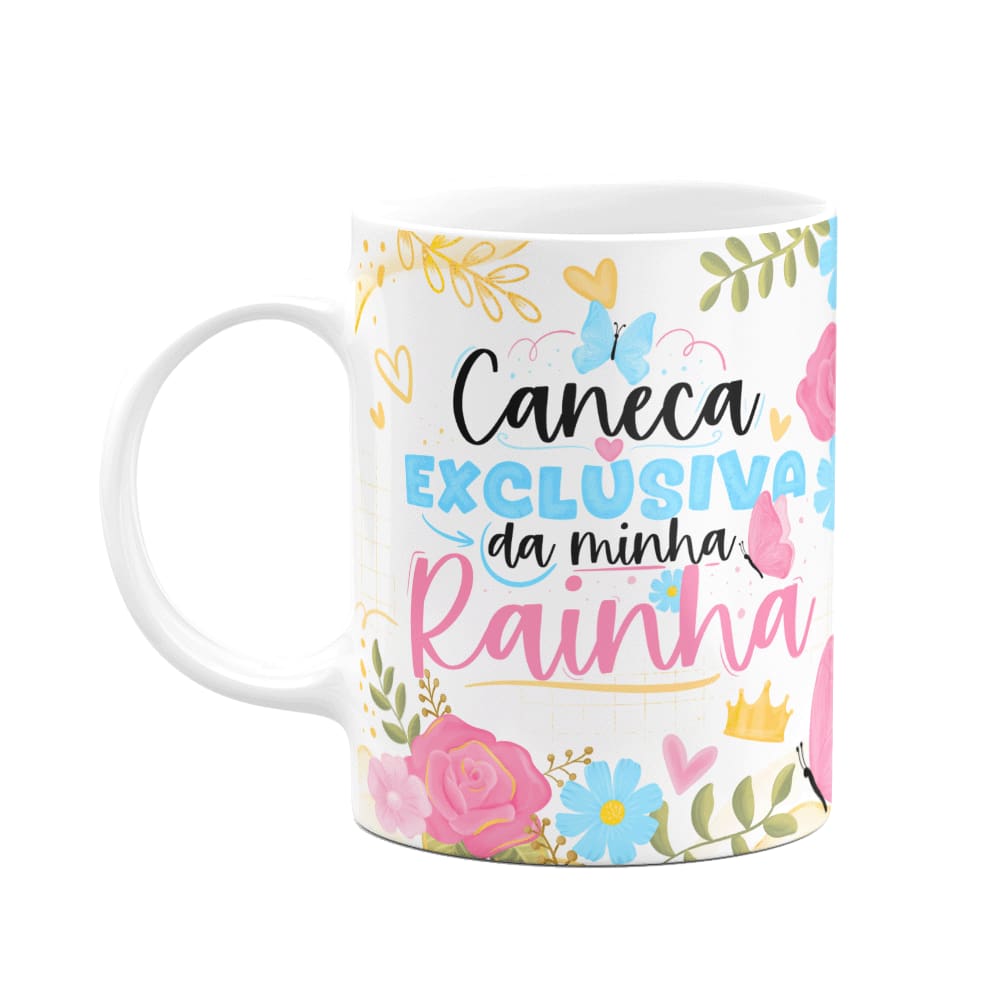 Caneca Floral Mães - Exclusiva da minha rainha