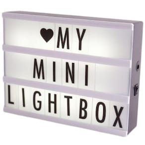 Luminaria Painel Letreiro Light Box A4 96 Letras/Números